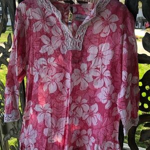 Pink floral top